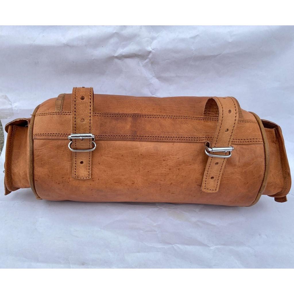 Винтажная сумка для инструментов из козьей кожи Сумка для хранения передней вилки Седельная сумка