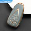 Чехол для дистанционного ключа автомобиля из ТПУ с золотыми краями, 3, 4, 5, чехол для Changan CS35 Plus CS55 Plus CS75 Plus 2019 2020, защитный чехол для ключей, держатель для сумки