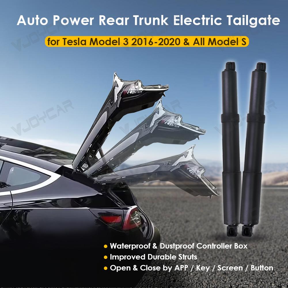 VJOYCAR Auto Power Rear Trunk for Tesla Model 3 S Electric Automatic Lift Tailgate APP Key Screen Control Optional Foot Sensor