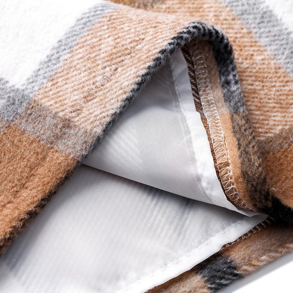 Women's, High Waisted, Plaid Skirt, Tight Fitting, Pencil, Wool, Mini Skirt