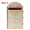 Wedding Card Solid Pine Royal Mail Style Exquisite Retro Personalized Post Box Wooden Name Card Box