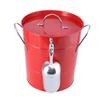 Ice Bucket with Scoop and Lid Metal Drink Coolers Wine Bucket Chiller Beverage Tub for Parities, Camping, Outdoor Bar