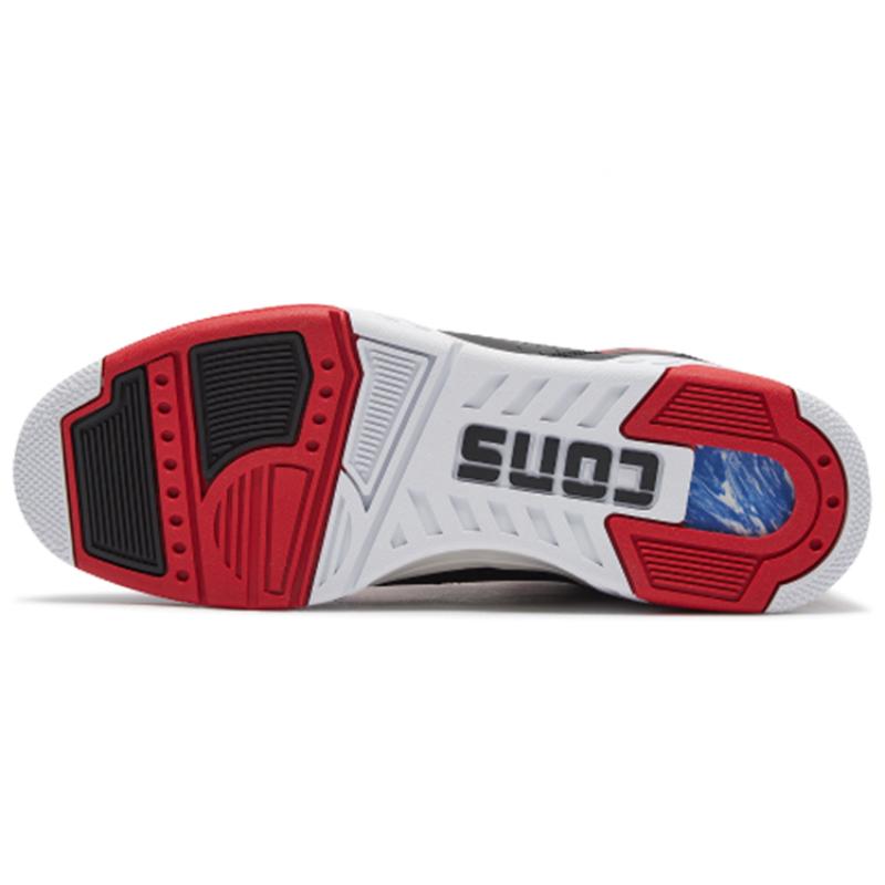 Converse ERX Courtside Game Empired Red Спортивный тренд Полувысокие Винтажные Баскетбольные Кроссовки Унисекс Черный и Красный