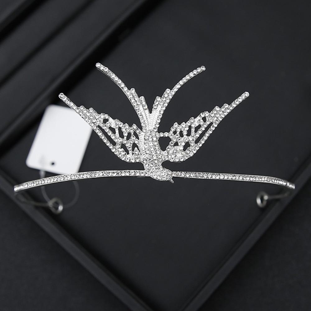 Simple Design Wedding Bride Crown Crystal Rhinestone Princess Crown  Wedding Ceremony