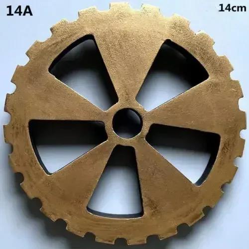 Винтажное золотое деревянное колесо стимпанк шестерня скульптура шестерня ретро дизайн украшения бар паб настенный декор шестеренка деревенское декоративное деревянное ремесло