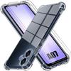 Protective Case - BOOLING - for Samsung Galaxy A07 - Transparent Silicone - Reinforced Corners - 2 Tempered Glasses