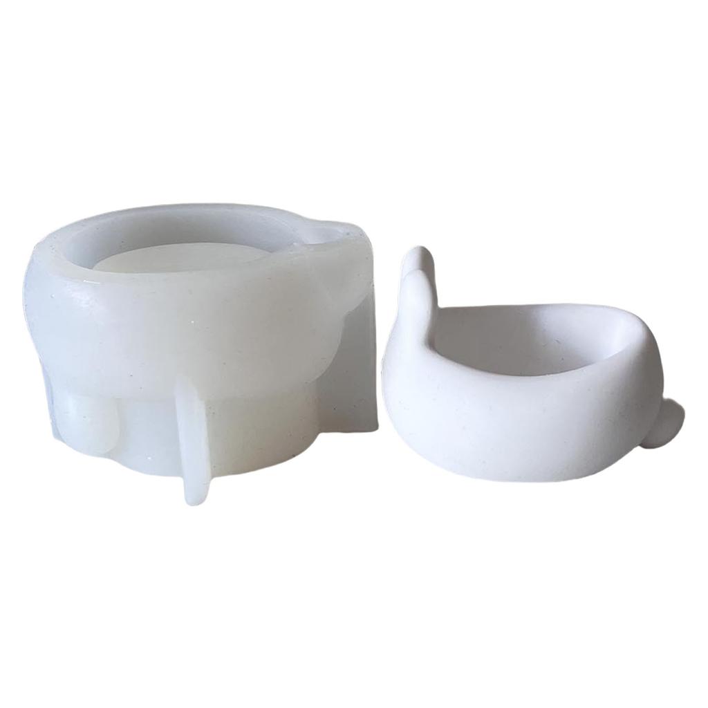 Пасхальные кролики Подсвечник Силиконовая форма Форма в виде кролика Подставка для яиц Чаша для хранения Форма для изготовления поделок своими руками Украшения для вечеринки