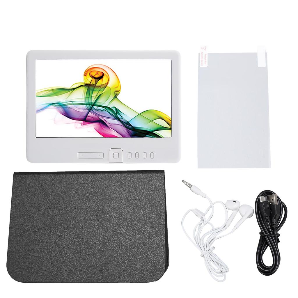 E Reader 7 Inch Portable TFT LCD 16:9 Screen E Book Reader with Screen Protector Protective Case Earphones