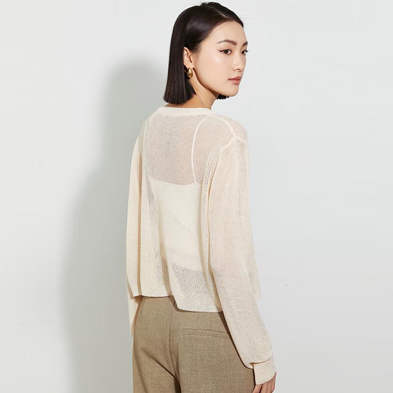 Tatu Women's Minimalist Thin Long-Sleeve Knit Top