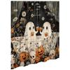 Halloween Shower Curtain Set Horror Shower Curtain Ghost Pumpkin Skull Shower C