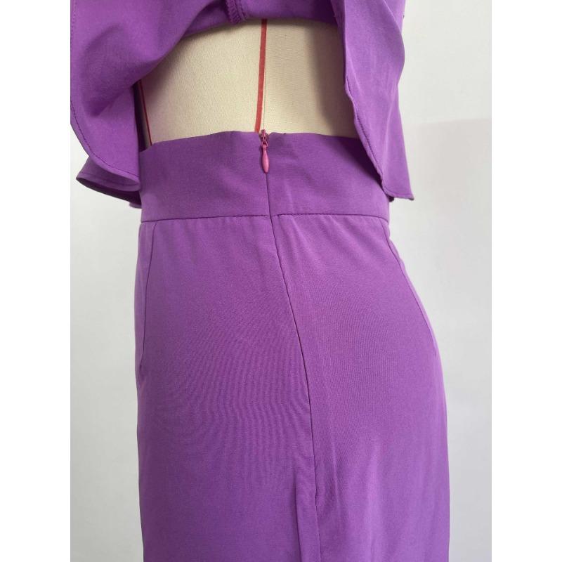 Женский облегающий камзол с рюшами и подолом, прямые брюки с высокой талией, повседневный костюм