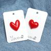 Mini Love Lapel Pin Sweet Red Heart Badge Pin Lover Gift Jewelry Accessories  Women Men
