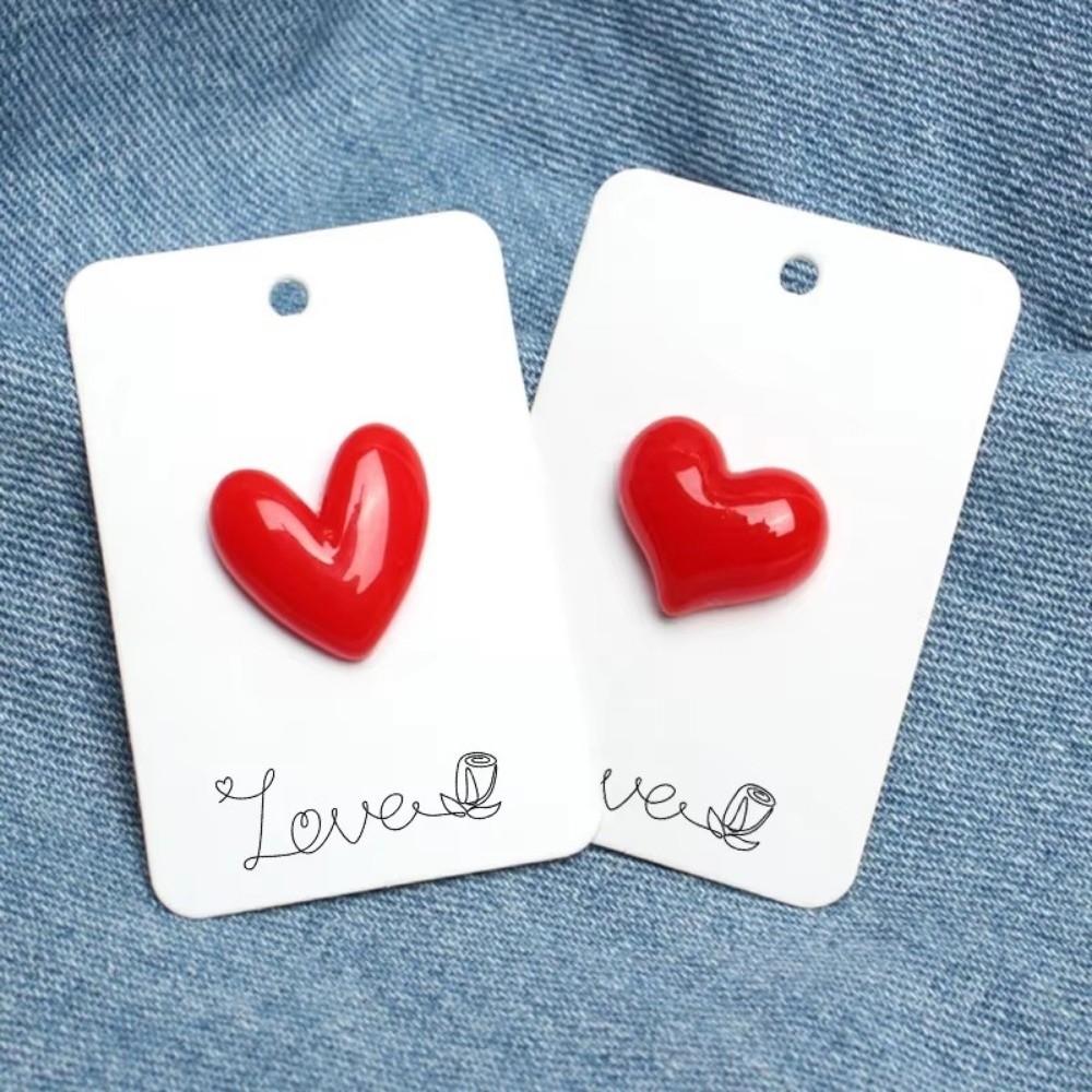 Mini Love Lapel Pin Sweet Red Heart Badge Pin Lover Gift Jewelry Accessories  Women Men