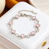 18K Titanium Steel Four-leaf Clover Bracelet Korean Version of Bohemian Temperament Titanium Steel, Vacuum Plating Does Not Fade Hand Jewelry
