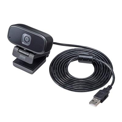 SANWA SUPPLY Веб-камера CMS-V59BK, подключение USB A, FULL HD 5 мегапикселей, совместима с Zoom/Microsoft Teams