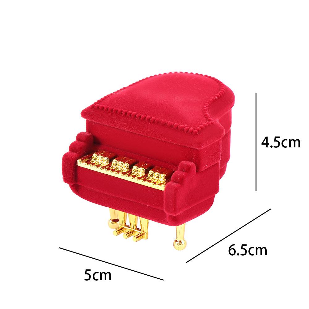 Hot Earring Pendant Wedding Velvet Piano Ring Box Ring Box Gift Case Storage Box