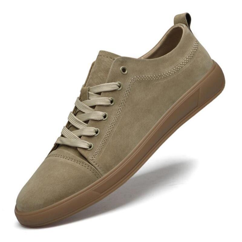 Sautumn New Fashion Casual Leather Shoes Lace-Up Comfortable Men'S Oxford Shoes Outdoor Soft Dress Shoes Non-Slip Sports Shoes