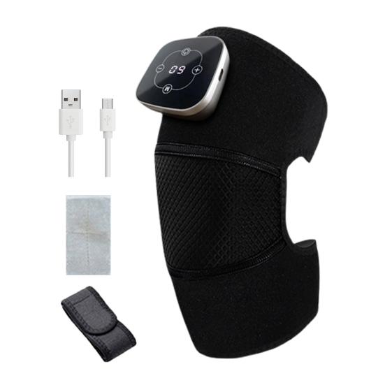 Массажер для колена с подогревом, 5 режимов нагрева, 3 режима массажа, цифровой дисплей, перезаряжаемое беспроводное устройство для массажа колена