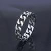 S925 Silver Ring Ring, Unisex Motorcycle Chain Ring