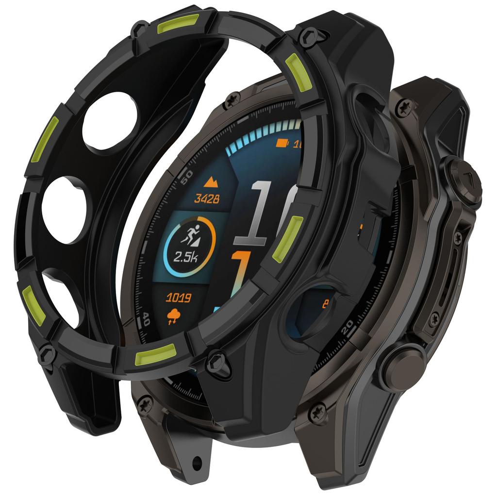 For Garmin Tactix 8 51mm TPU Watch Case Hollow-out Rugged Bumper Cover