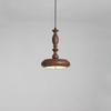 Кантри Ретро Металл Железо Искусство Цвет Дерева Светодиодные Подвесные Светильники Кафе Обеденный Стол Ресторан Отель Подвесная Лампа Внутренний Дом Люстра