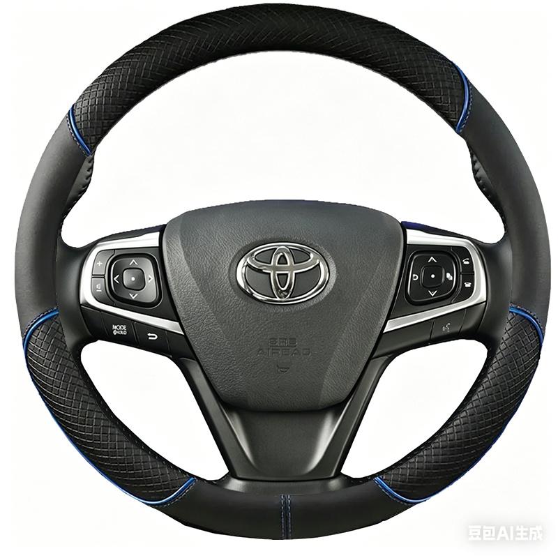 Черная чехол-оплетка на руль автомобиля из микрофибры для Toyota Camry 2015 2016 2017 Avalon 2013-2018 DIY чехол на руль автомобиля
