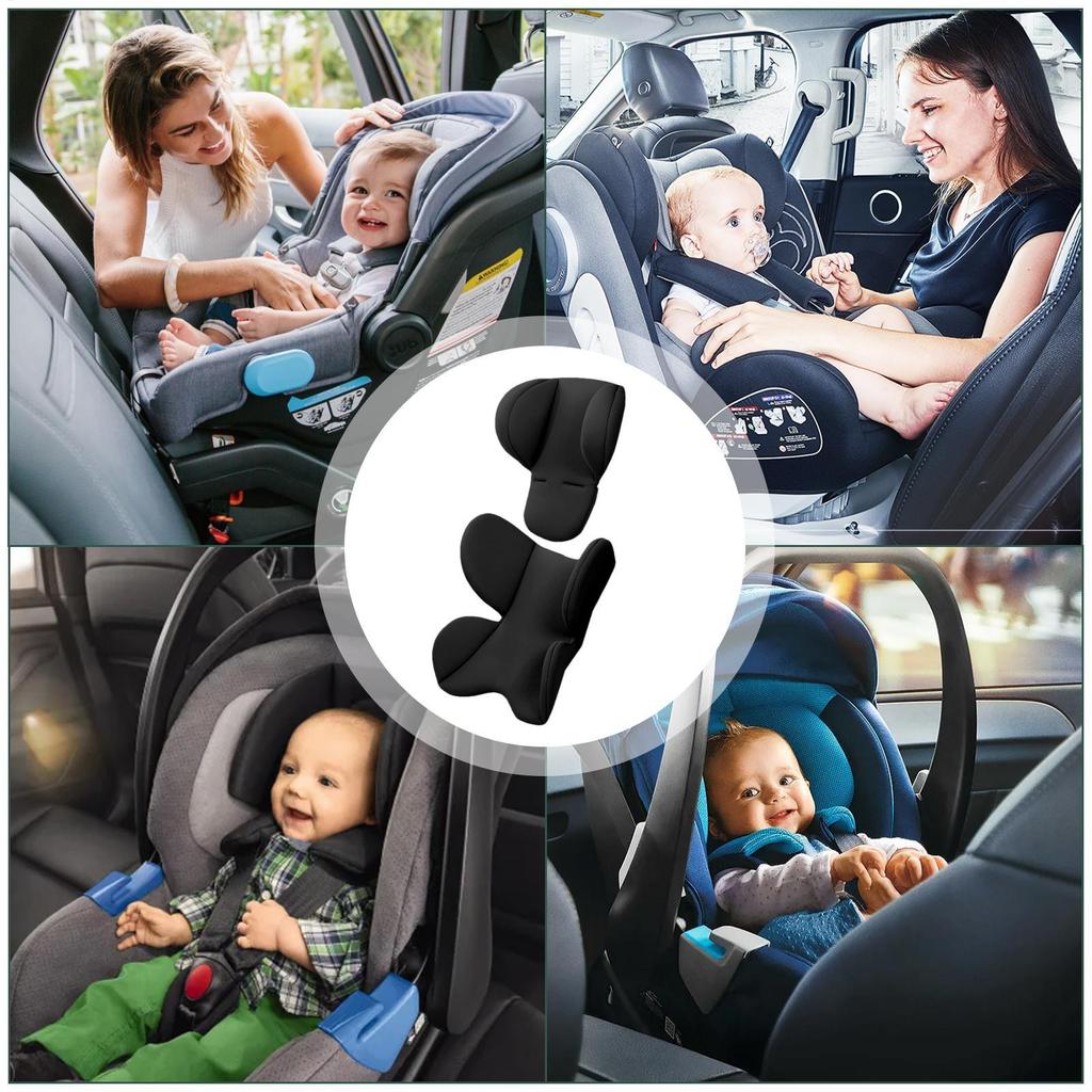 Newborns Car Seat Head Support Carseat Head &Body Support Head Neck Seat Insert Pad Body Support Headrest For Carseats Pushchair