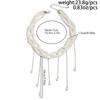 Ingemark Elegant Multilayer Imitation Pearl Choker Necklace For Women Vintage Creative Tassel Pendant Necklace Wedding Jewelry