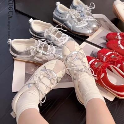 Модные женские кроссовки Повседневная спортивная обувь Летняя мода Новые сандалии 2025 Квадратный носок На шнуровке Лоферы Обувь для хайкинга Женская обувь Zapatos