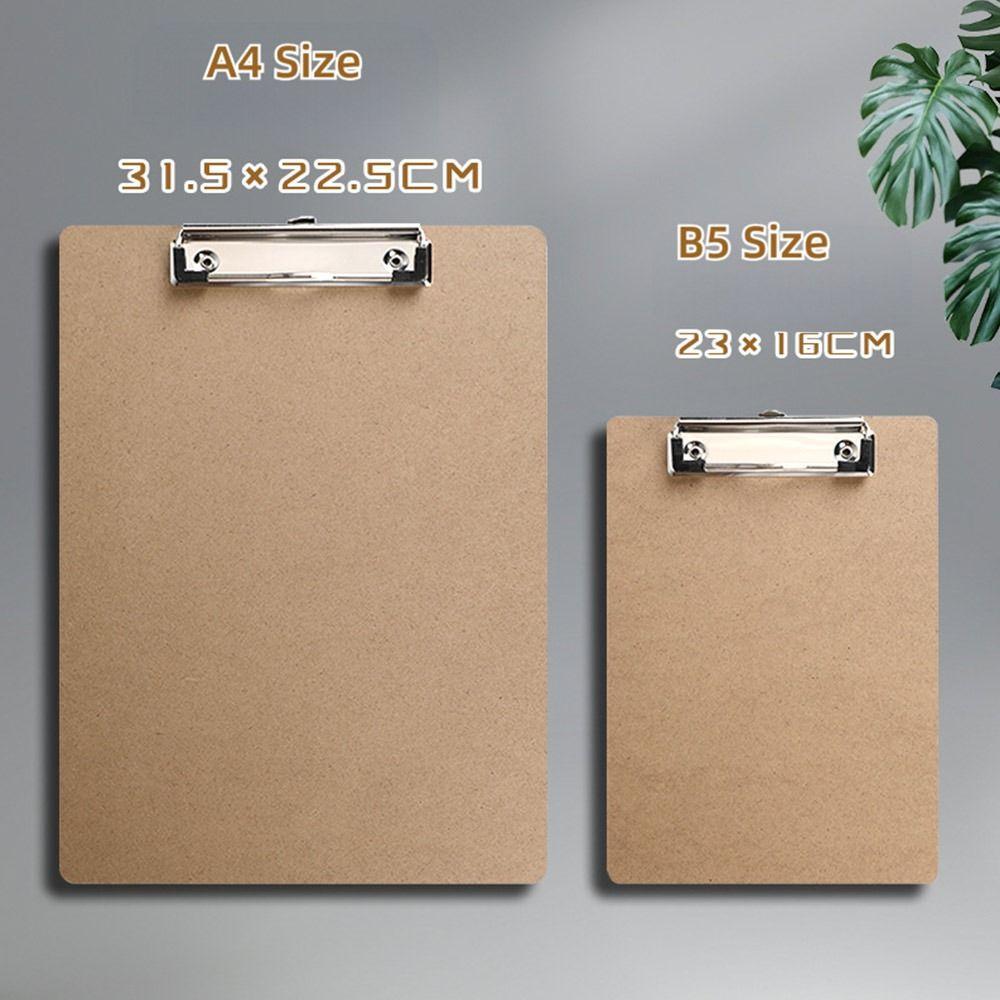 Wood Board Writting Pad Wood Storage Folder Durable Clipboards  Restaurant