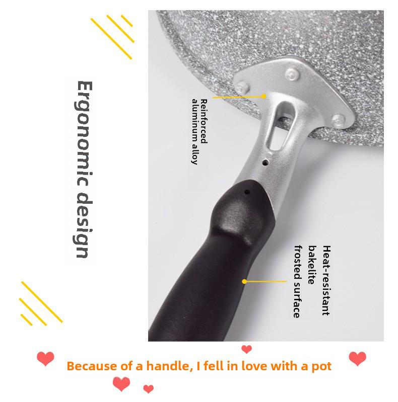 Сковорода из японского медицинского камня с антипригарным покрытием: 24 см бытового и 28 см коммерческого размера