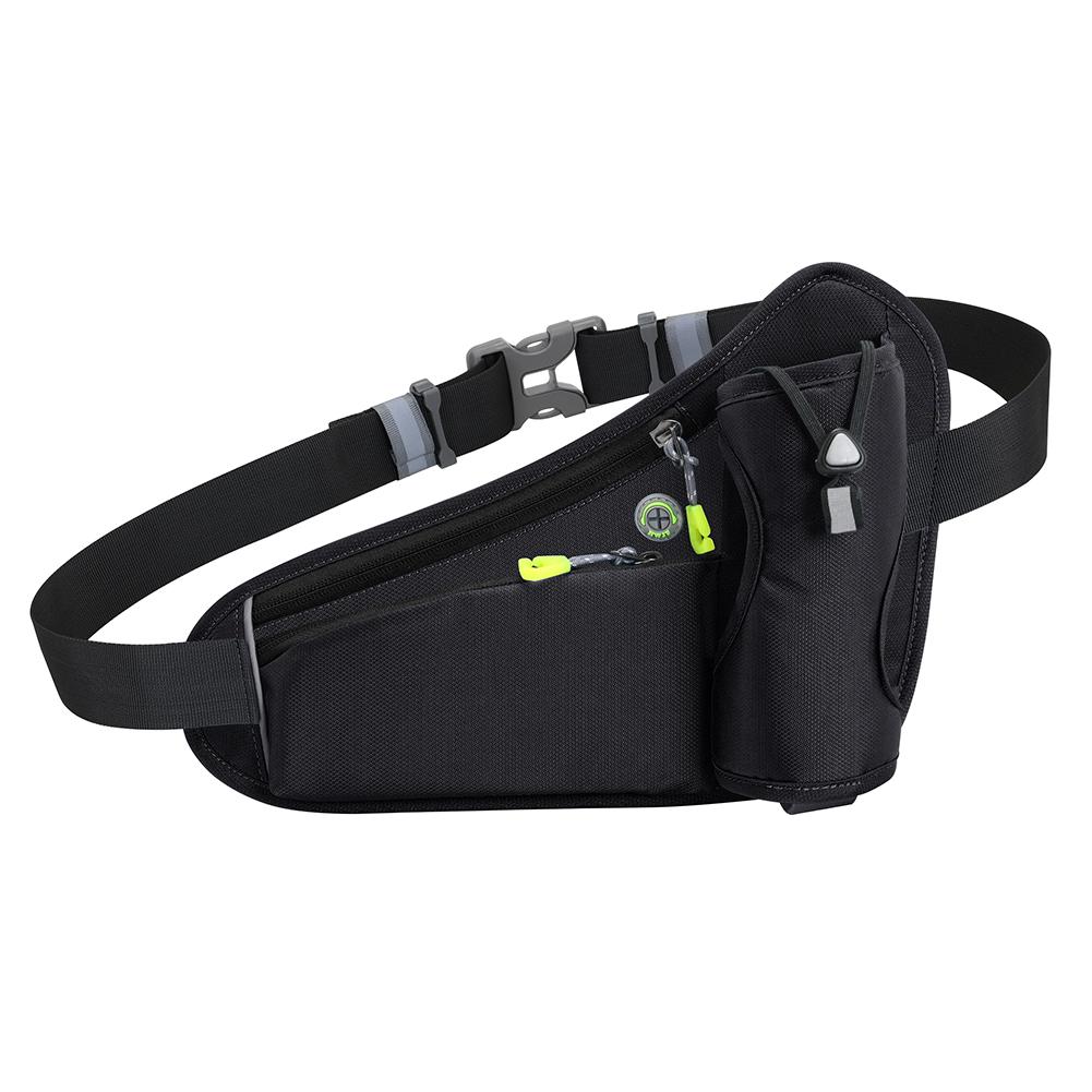 Sport Waist Pack Reflective Hydration Belt Pack Large Capacity Water Bottle Holder Bag Multifunction for Running Cycling