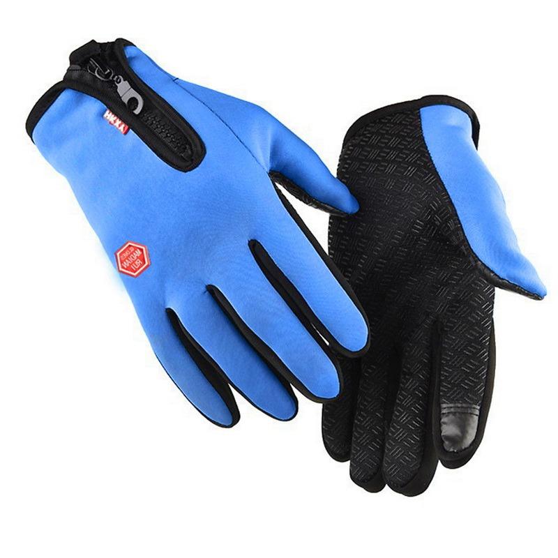 Motorcycle Gloves Winter Thermal Fleece Lined Winter Water Resistant Skin-friendly Touch Screen Outdoor Moto Riding Ski Gloves