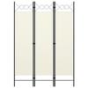 VidaXL 3-Panel Room Divider Cream White 120x180 Cm