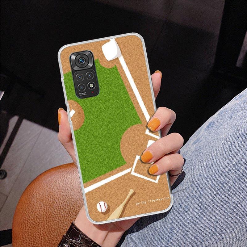 Baseball Sport Phone Case For Xiaomi Redmi Note 15 14 13 12S 12 11 Pro Plus 14S 11S 11E 10 10S 11T 5G Personalized Cover Redmi N