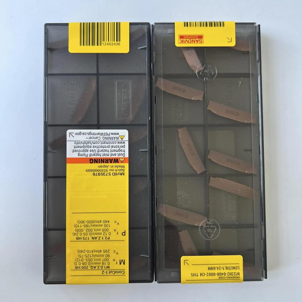 Original Sandvik / N123H2-0400-0002-CM 1145 CNC Lathe Carbide Blade 10 PCS