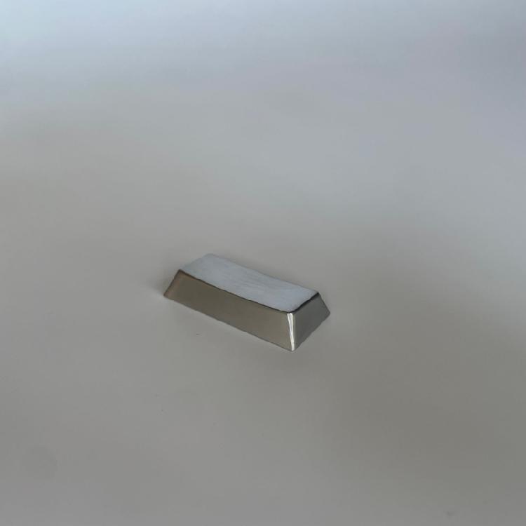 Enter Replacement Keycap, Zinc Alloy Constructions Silver Glossy Key Button for Computer Gaming Keyboards