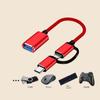 Тип C 2 в 1 OTG Тип C Кабель-адаптер Micro USB 2 в 1 USB C Кабель-адаптер для ПК/ноутбука/телефона