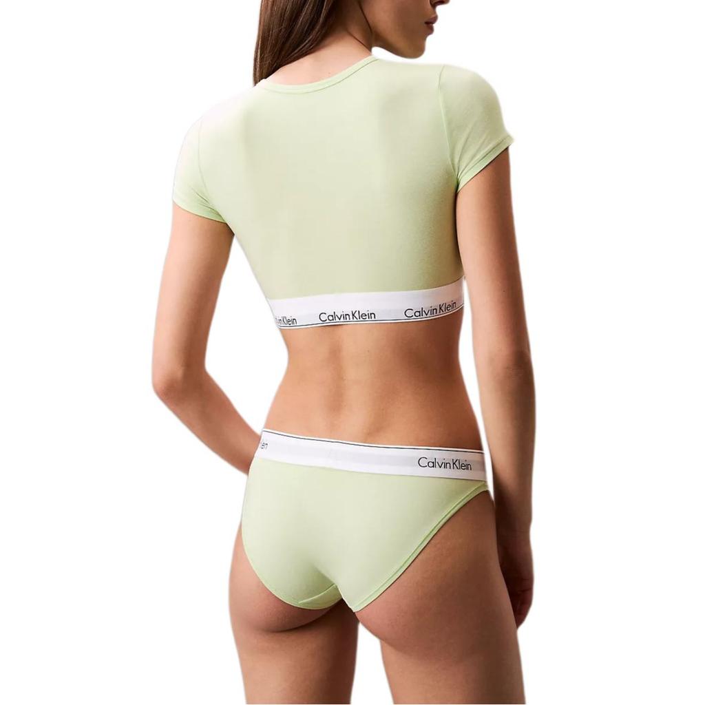 Calvin Klein Короткая мягкая футболка с круглым вырезом, удобная, с коротким рукавом, женское нижнее белье QF7213-VOH