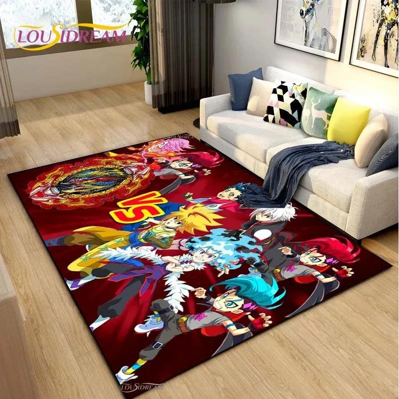 Beyblade Cartoon Anime Carpet for Living Room Bedroom Coffee Table Yoga Area Rug Kitchen Unslip Floor Mat Alfombra Birthday gift