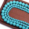 100-10 шт. 6-16 мм бусины из искусственного камня, имитирующие бирюзу, бусины для браслета «сделай сам», ожерелье ручной работы