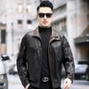 Мужская куртка из натуральной кожи весна-осень, верхний слой, вощеная масляная кожаная куртка для мотоциклистов, модная охотничья куртка