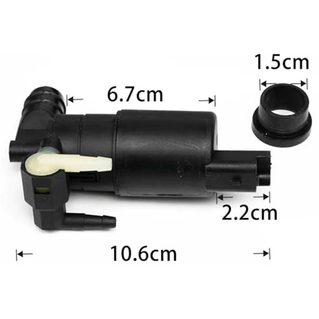 Wivplex Front Rear Window Screen Wiper Washer Pump Motor with Grommets for Citroen, C2