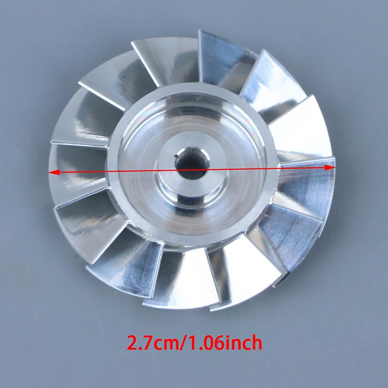 1PCS Hair Dryer Parts 27mm Fan Blade Impeller CNC Machined High Precision Aluminium Impeller Repair Accessory