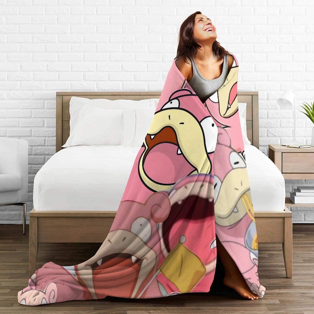 Soft Blankets Decorative Slowpoke Cartoon Bedding Throws Flannel Bedspread For Outdoor Fashion Sofa Bed Cover