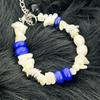S SY [natural] santorini lapis & pearl bracelet