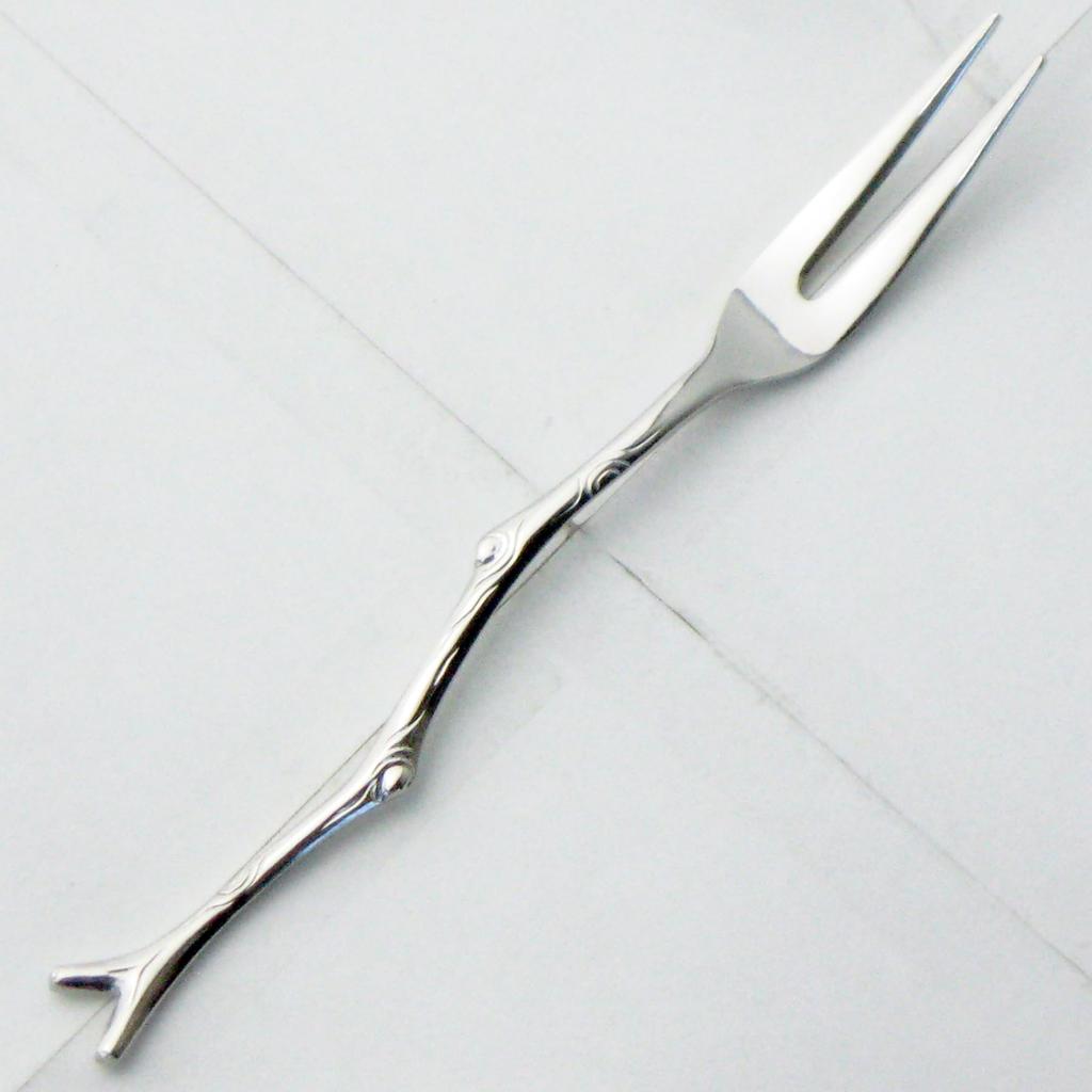 Nagao Small Twig Fruit 5 forks 1 extra Stainless Made in Japan Forks, 12.3cm, + fork, 18-8 Steel,