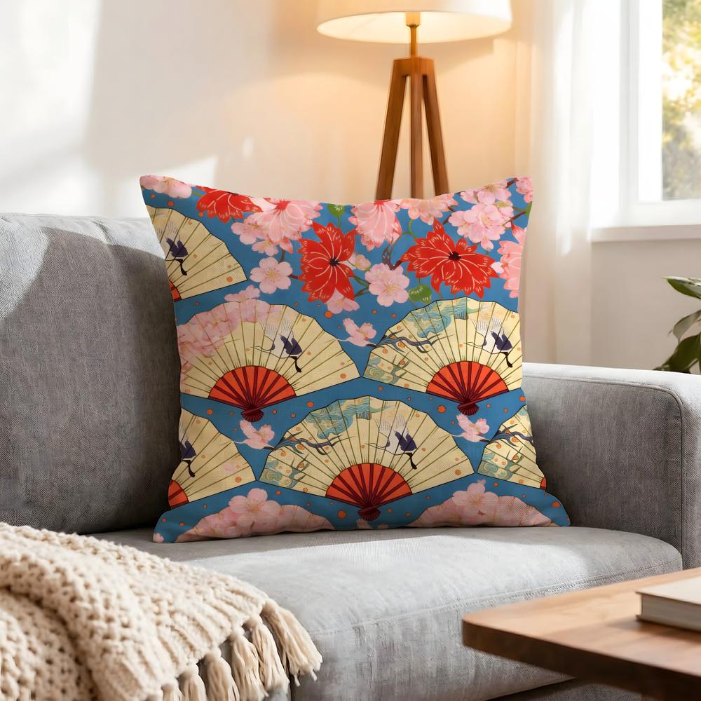 Style Japanese Style Cushion Cover 1Pcs Decorative Covers Soft Cushion Case For Sofa Couch Decor 40X40 45X45 Pillowcases