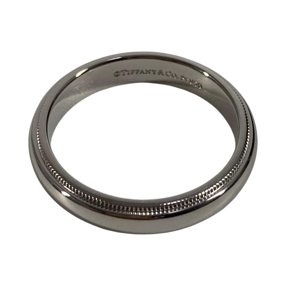 TIFFANY&Co. Milgrain Platinum Accessories Jewelry Ring Pt950 Silver