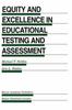 Книга Equity and Excellence In Educational Testing and Assessment : 40